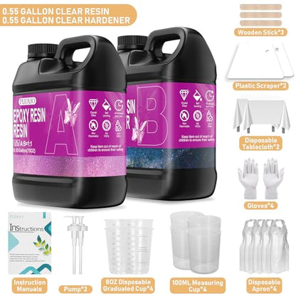 Epoxy Resin Kit 1.1Gallon (140.8 Fl Oz)