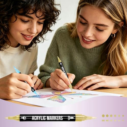 Metallic Acrylic Paint Markers (24 Count)
