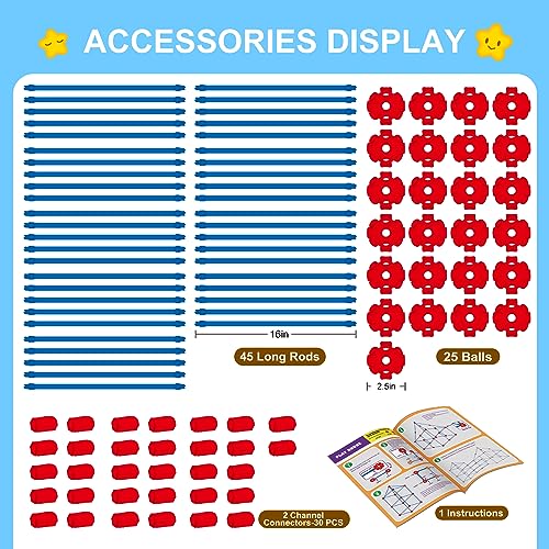 Fort Building Kit for Kids (100 Count)