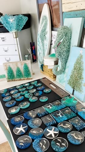 Yellow Crushed Glass for Resin Art & Crafts