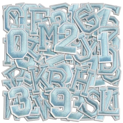 Letter and Number Iron On Patches (72 Count)