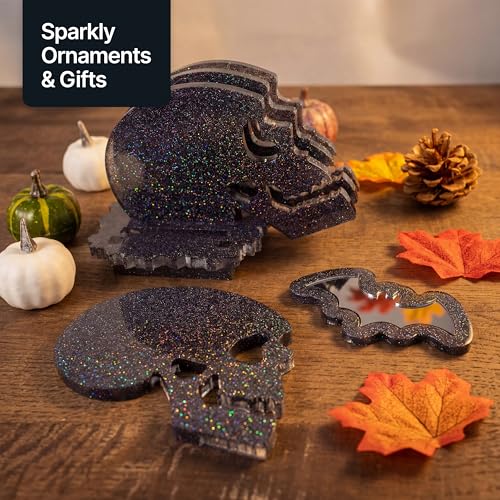 Craft Glitter Shaker Black Holographic 130g Microfine (4.6 Ounce)