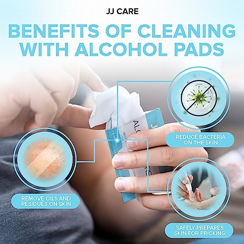 Large Alcohol Prep Pads [Pack of 120] (120 Count)