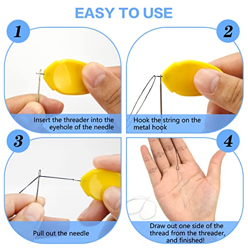 Needle Threader for Hand Sewing & Sewing Machine (19 Count)