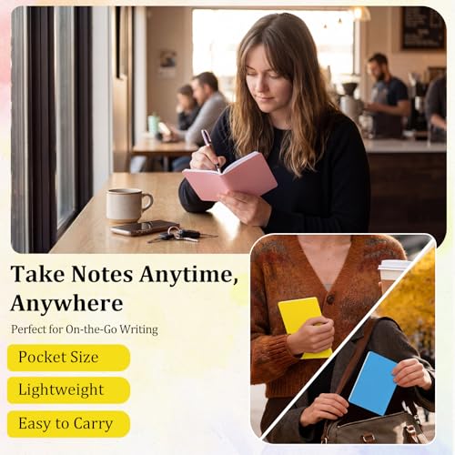 100 Pack A5 Composition Notebooks Bulk 5"x8" Notebooks Vivid Color (100 Count)