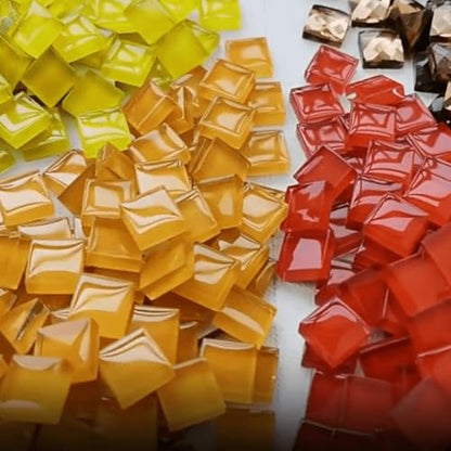 500G 1.1LB Bulk Crystal Mosaic Tiles (17.6 Ounce)
