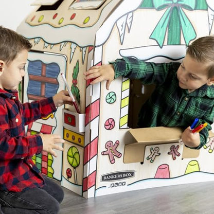 BB at Play Color In Holly Jolly Playhouse Craft Activity for Kids