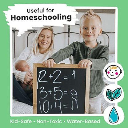 6 White Liquid Chalk Markers for Window Blackboard