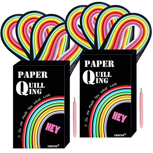 Paper Quilling Strips with 26 Colors 2080 Strips Quilling Tools and Supplies (2080 Count)