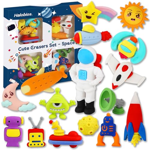 Erasers Set for Kids (16 Count)
