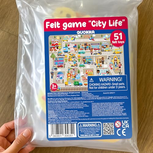 City Felt Board for Kids 3 (61 Count)