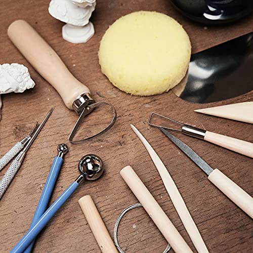 Clay Tools 12PCS Pottery Clay Sculpting Tool Set