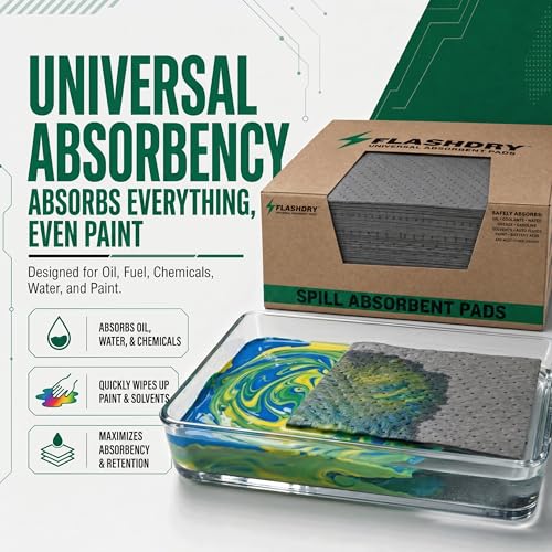 FLASHDRY Universal Spill Absorbent Pads (300 Count)