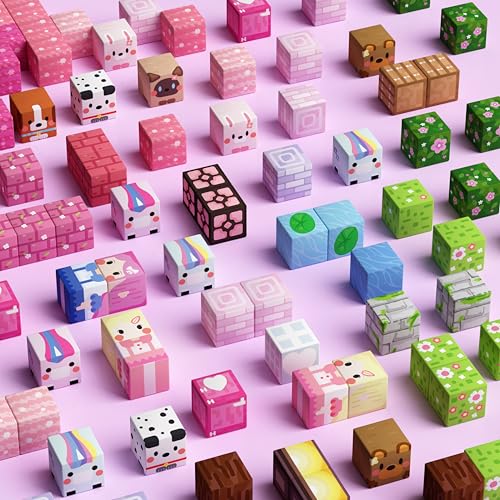 200PCS Magnetic Blocks Kid Building Toys for 3+ Years Old Girls (200 Count)