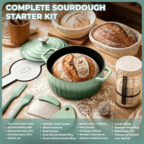 Sourdough Starter Kit with Dutch Oven (38 Count)