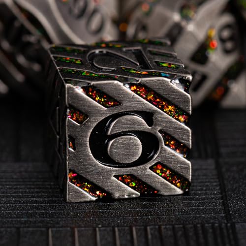 Premium Inlay Metal Dice Set