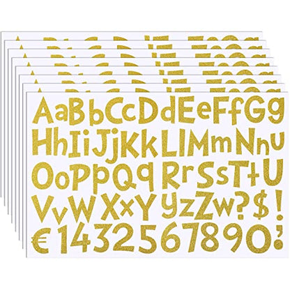 544 Pcs 16 Sheets Large Alphabet Stickers 2 Inch (544 Count)