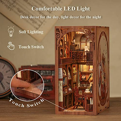Book Nook Kit DIY Miniature House Dollhouse for Adults
