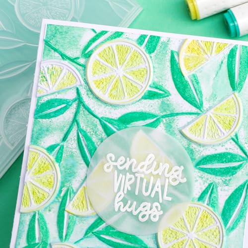 3D Embossing Folders Lemon Textured for Card Making