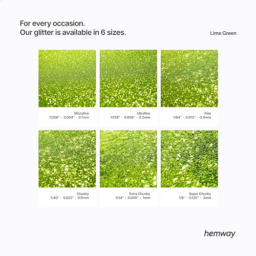 Resin Glitter Lime Green 100g Polyurethane & Epoxy Glitter (3.5274 Ounce)