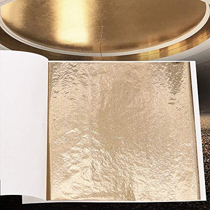 Imitation Gold Leaf Sheets Champagne 100 PCS