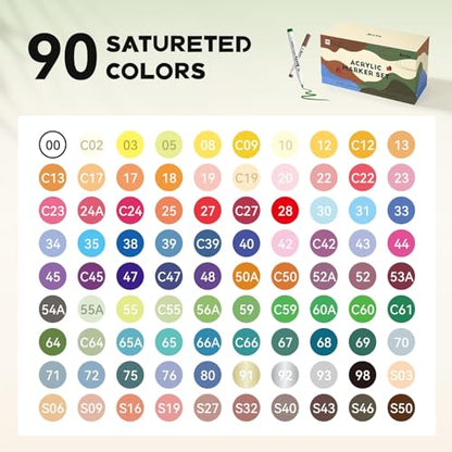 90 Colors Paint Markers