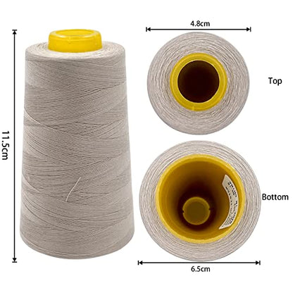 4 Cones of 3000 Yards Each Spool Thread for All Purpose (36000 Foot)