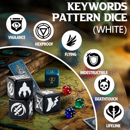48 Pieces Abilities Keywords Counter Dice MTG Dice 1