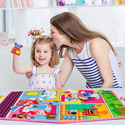 Dress Up House Felt Board 35PCS Double