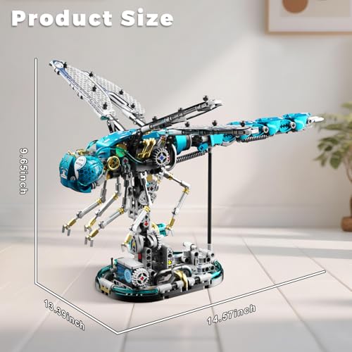 Mechanical Dragonfly Building Blocks for Adults