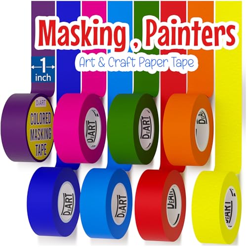 8X Colored Masking Tape (6 Count)
