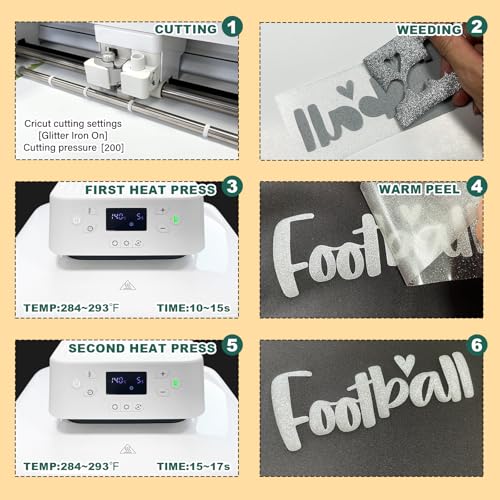 Glitter Puff Heat Transfer Vinyl