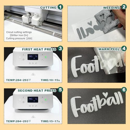 Glitter Puff Heat Transfer Vinyl