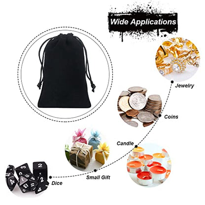 20pcs velvet bags with drawstrings (20 Count)