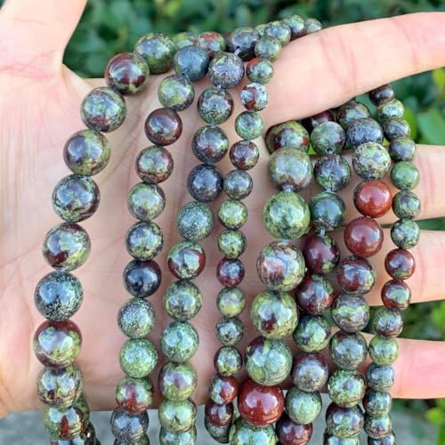 90pcs Adabele Natural Dragon Blood Jasper Gemstone 8mm Round Beads (92 Count)