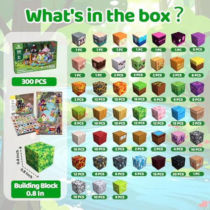 300PCS Magnetic Blocks (300 Count)