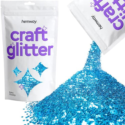 Craft Glitter Ocean Blue 100g Extra Chunky Glitter (3.5 Ounce)