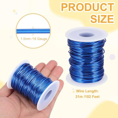 16 Gauge 1.5mm Anodized Aluminum Wire for Jewelry Craft Making