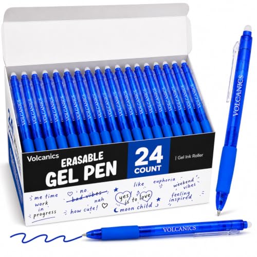Blue Erasable Gel Pens (24 Count)