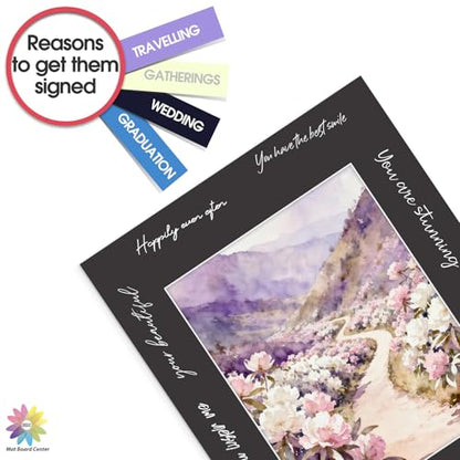 Mat Board Center 25 Pack 16x20 Picture Mat for 11x14 Photo Black