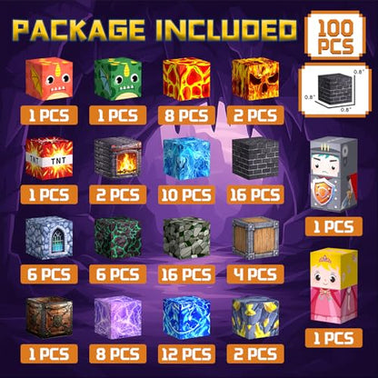 100PCS Magnetic Blocks