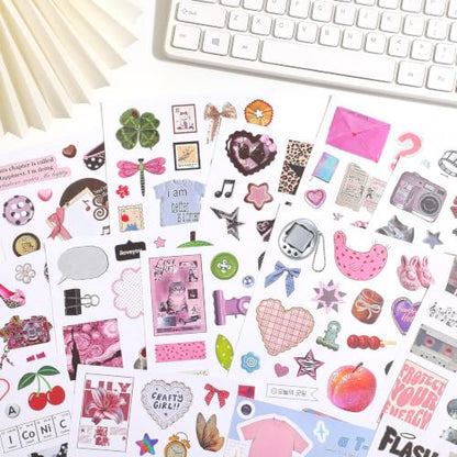 1200Pcs+ Aesthetic Sticker Book