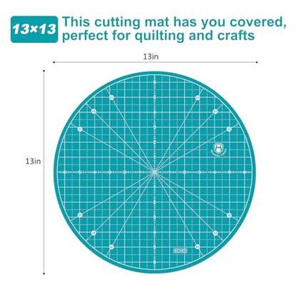 13"x13" Round Rotating Cutting Mat