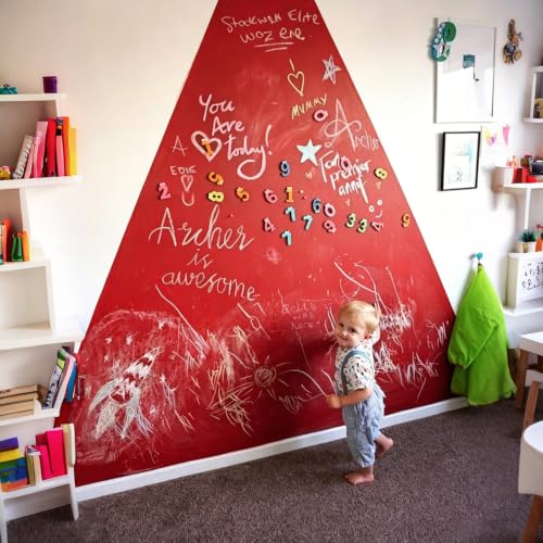 Chalkboard Paint Red Chalk Board Paint for Wood (12 Fl Oz)