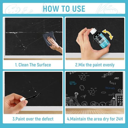 Chalkboard Paint Black Chalk Board Touch Up Paint for Wood