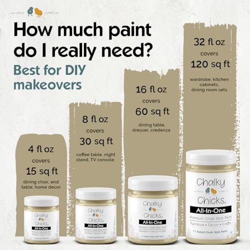 Olive Wood 8 Fl Oz Chalk Paint for Furniture All in One