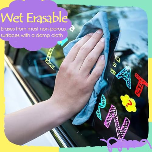 Window Chalk Markers for Cars Glass Washable