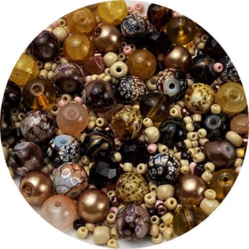Assorted Glass Resin Beads Multi Size Colors Smooth Cracked Gravel Millet Spacer Beads for Bracelets Necklace Earring DIY Jewelry Making Craft