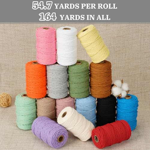 Macrame Cord 3mm x 164 Yards (492 Foot)