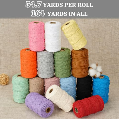 Macrame Cord 3mm x 164 Yards (492 Foot)